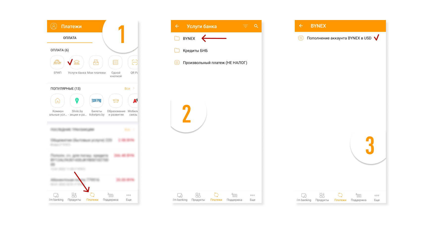 Пополняйте аккаунты BYNEX без комиссии через интернет- и м-банкинг БНБ-Банка